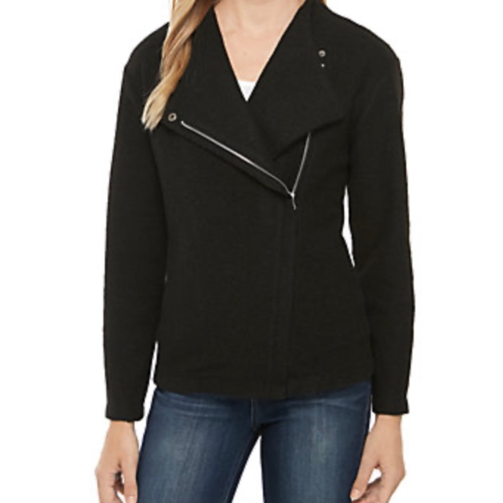 NWT Zip up black jacket size small